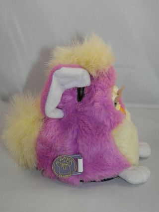 FURBY BABIES Purple & Yellow 1999 Tiger Electronics 70 - 940 with Tag 2