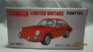 Tomica Limited Vintage Lv - 93a Porsche 912 1965 (red) 1/64