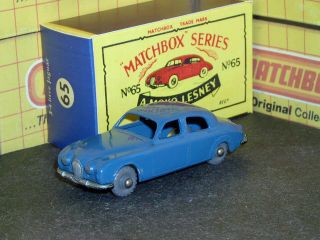 Matchbox Moko Lesney Jaguar 3.  4 L Saloon 20gpw D - C 65 A2 Sc2 Vnm & Crafted Box