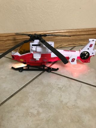 Tonka Rescue Force Coast Guard Helicopter W/lights & Sound.  Powered Propeller