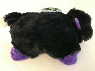 NWT PEE WEE PILLOW PETS Black Curious Cat 16”x11” Plush Stuffed Kitty Cat Sleep 2