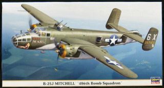 1/72 Hasegawa Models North American B - 25j Mitchell 486th Bomb Squadron