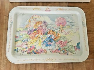 Vintage 1987 Lady Lovely Locks And The Pixietails Metal Tv Lap Tray