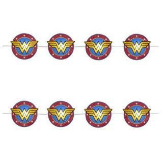 Wonder Woman Logo Led Fairy Light Set Kurt S Adler Decoration Battery