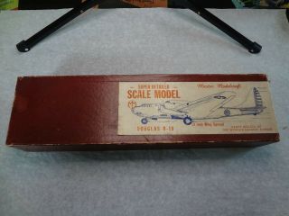 Rare Ww2 Era Master Modelcraft Douglas B - 19 Model Kit / Complete Nm,  / Aurora