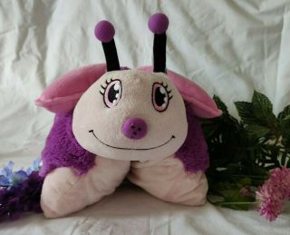 Authentic Pillow Pets Purple Pink Butterfly Large 18 " Plush Toy Gift