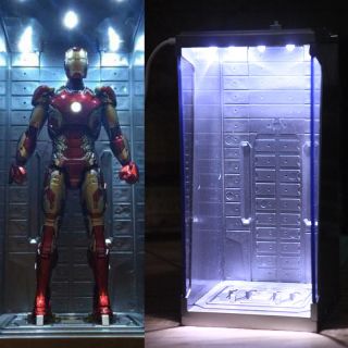 Iron Man Usb Display Box Case Led Light For The Avengers Model Action Figure 7