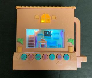 Pixel Chix Mattel Pink Orange Pool House Digital Dollhouse Interactive