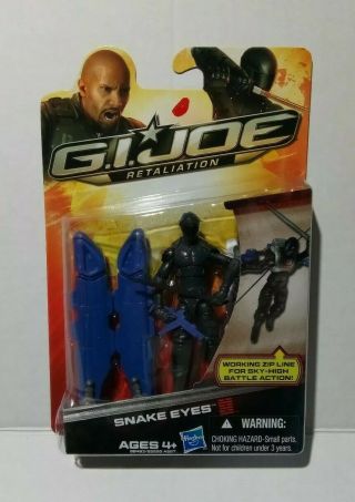 G.  I.  Joe Retaliation 4 " Action Figure Snake Eyes Hasbro 2011