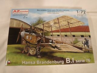 1/72 Az Model Hansa Brandenburg B.  I Series 76 Pe & Resin Parts 7606 F/s Bag Ob