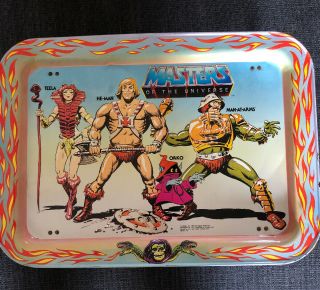 Vintage He Man Motu Tv Tray 1982 Masters Of The Universe