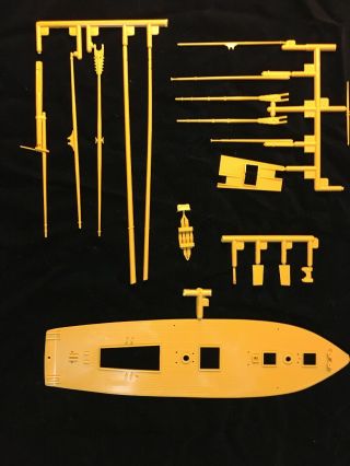 Texas War Of Independence Schooner Ship Model Kit Unbuilt Lindberg Classic 1:79 5