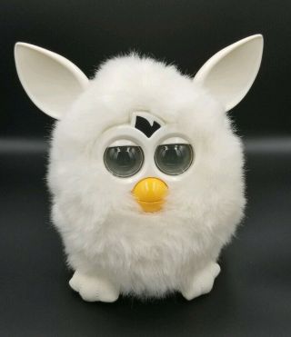 2012 White Furby Electronic Interactive Hasbro Toy Lights & Sounds