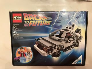 Lego 21103 Back To The Future Delorean Time Machine W/ Box Instructions