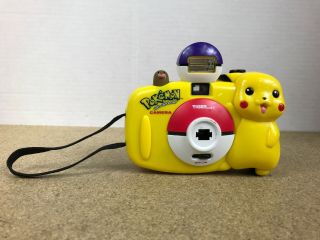 1999 Pokemon Pikachu 35mm Film Camera Tiger Electronics Nintendo As - Is