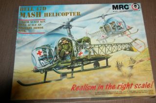 1/35 Mrc Bell 47 D Bubble Bell Korean War Mash Helicopter In Open Box