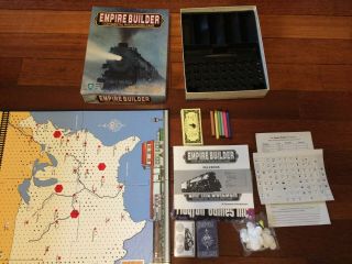 Empire Builder Continental Railbuilding Game Mayfair Games 450 Partially
