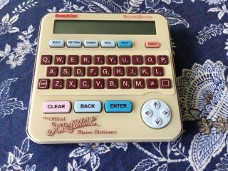 Official Scrabble Deluxe Players Dictionary Franklin Electronic Scr 228 Hasbro