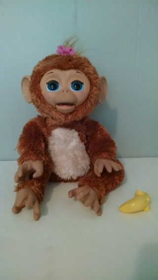 Furreal Friends Cuddles My Giggly Monkey Pet With Bottle