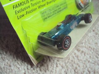 Hot Wheels Redline Lotus Turbine in package with button,  1969 4
