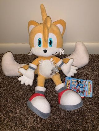 Sonic The Hedgehog Rare Miles Tails Prower Plush 14’ Sega Prize Europe Sonic X