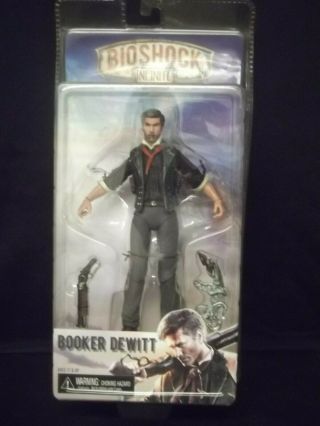 Neca 7 " Booker Dewitt Action Figure Bioshock Infinite W/ Sky - Hook