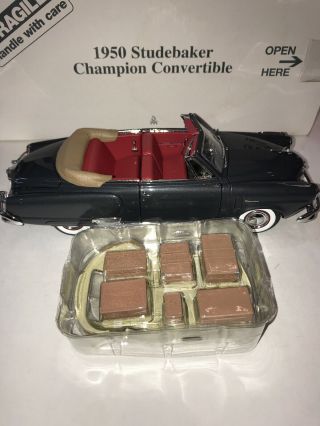 Danbury 1950 1/24 Studebaker Champion Convertible “steel Mist” Mib Diecast