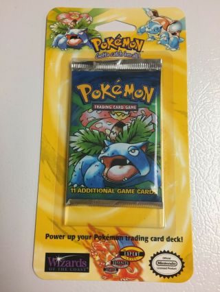 Pokemon Base Venusaur Booster Pack Blister Package
