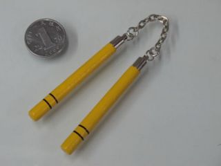 In - Stock 1/6 Scale Nunchaku For Bruce Lee Hot Toys 12in Figure 5cm