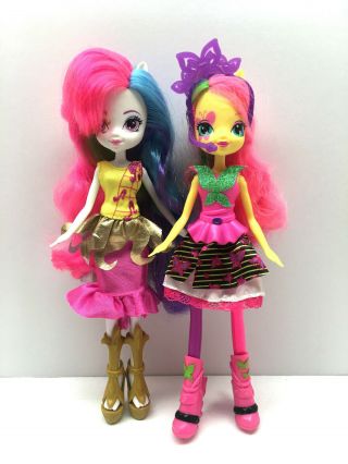 Mlp My Little Pony Equestria Girls Doll Principal Celestia & Rockstar Fluttershy