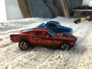 Redline Hotwheels Custom Mustang Vintage Car Mattel Inc 1967