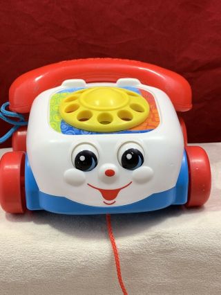 Mattel Fisher Price Chatter Telephone Phone Pull Along Toy With Moving Eyes 2000