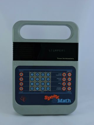 Speak & Math Texas Instruments Educational Product 1980 T.  I.  Keyboard Learning