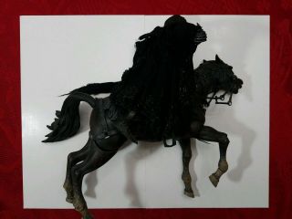 Lord Of The Rings Fotr Deluxe Horse And Rider Set Ringwraith Black Rider Toybiz
