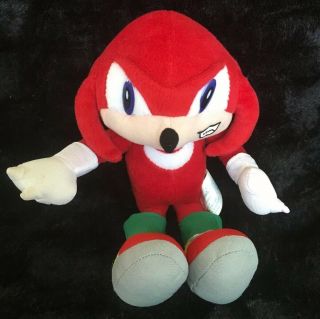 Toy Network Sega Sonic The Hedgehog Knuckles Echidna Red Plush 9”