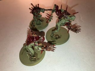 Warhammer Age of Sigmar AOS Flesh Eater Courts Crypt Horrors x3 paint 7/10 6319 2