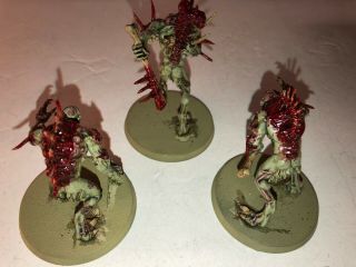 Warhammer Age of Sigmar AOS Flesh Eater Courts Crypt Horrors x3 paint 7/10 6319 5