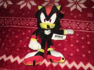 7” Jazwares Shadow Plush Sonic Hedgehog Toy Doll 2009