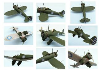 BOEING 281,  Chinese Air Force,  1938,  scale 1/72,  Hand - made plastic model 2
