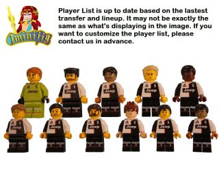 Custom Lego Minifigure Juventus 19 20 Team 11 Players Ronaldo De Ligt Uv Print