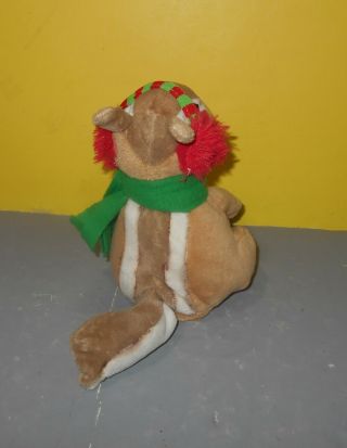 Sound N Light Animated Singing Chipmunk Muff Scarf We Wish You A Merry Christmas 2