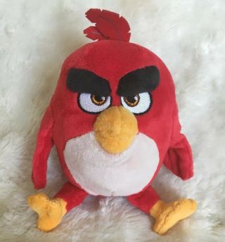 Angry Birds Movie Red The Bird Plush 7” Spinmaster 2015 Full Body