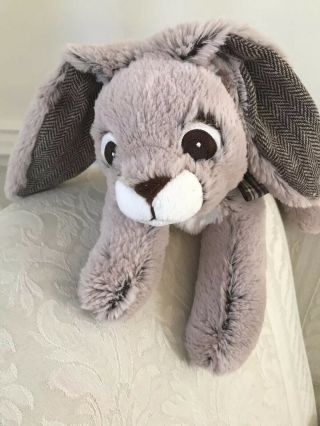 Pier 1 Imports Bunny Rabbit Plush Stuffed Animal Very Soft Lying Down
