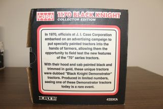 1/16 Case 1170 Black Knight Demonstrator Tractor CE 8