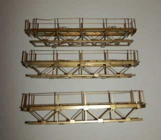 Ho Scale Brass Signal Bridges X 3