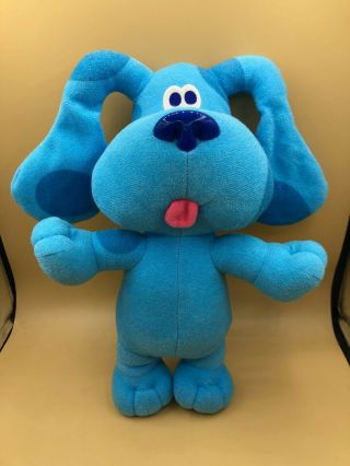 Talking Blues Clues Blue Dog Plush Soft Stuffed Toy Doll Nickelodeon Viacom