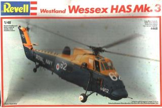 Revell 1:48 Westland Wessex Has Mk.  3 Plastic Aircraft Model Kit 4468u