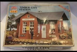 Lgb Model Power Train “timber City Station” G Scale - Complete