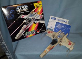 Star Wars Power Of The Force Luke Skywalker X - Wing Fighter 1995 Hasbro Kenner