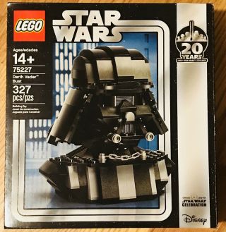Lego Star Wars Darth Vader Bust 75227 2019 20 Years Celebration Exclusive